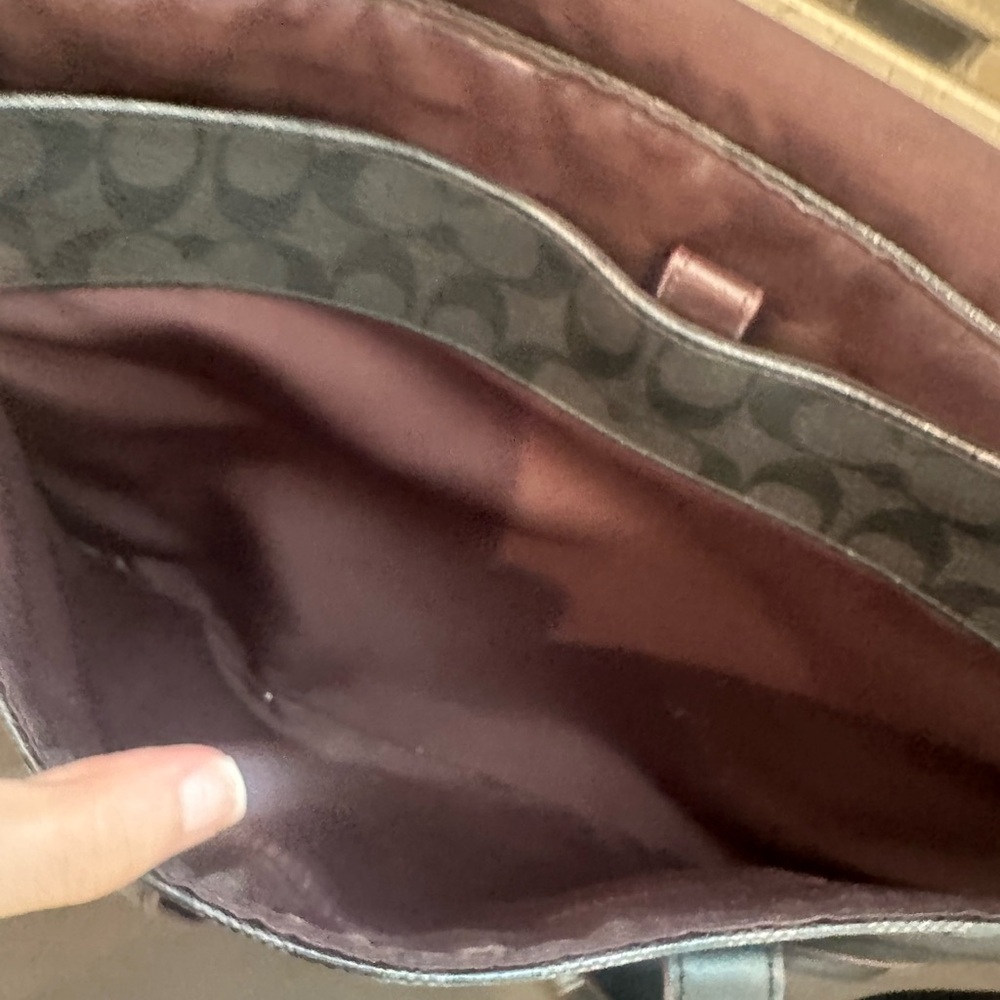 Coach Black Leather Laptop Bag - Picture 5 of 6